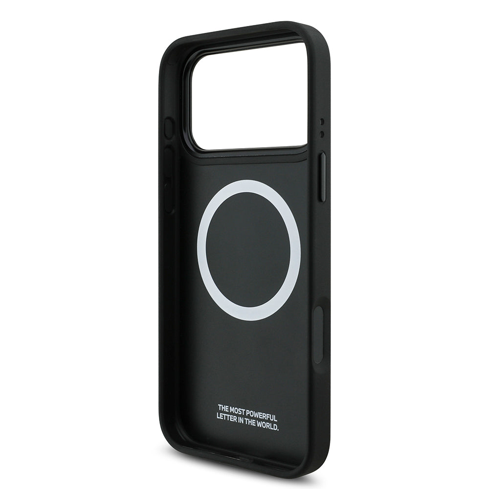 BMW iPhone 17 Pro Max Orjinal Lisanslı M-safe Şarj Özellikli M Logolu Üç Şeritli Delikli Deri Kılıf BMW iPhone 17 Pro Max Orjinal Lisanslı M-safe Şarj Özellikli M Logolu Üç Şeritli Delikli Deri Kılıf